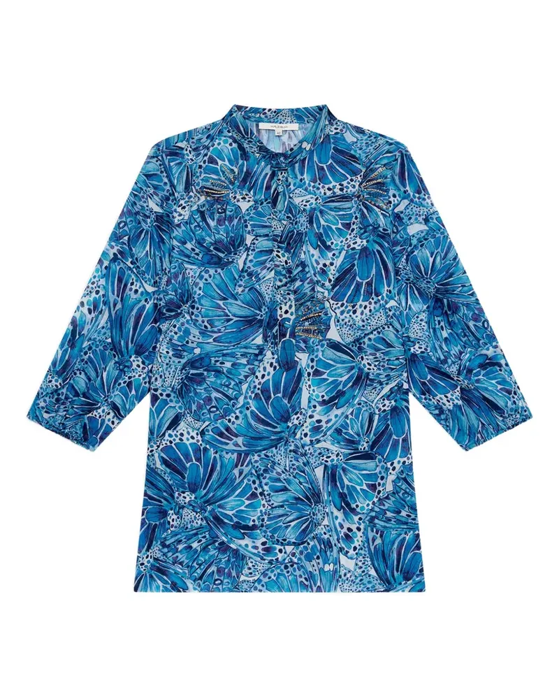 Maliparmi Sweet Butterfly blouse - Blau Blau