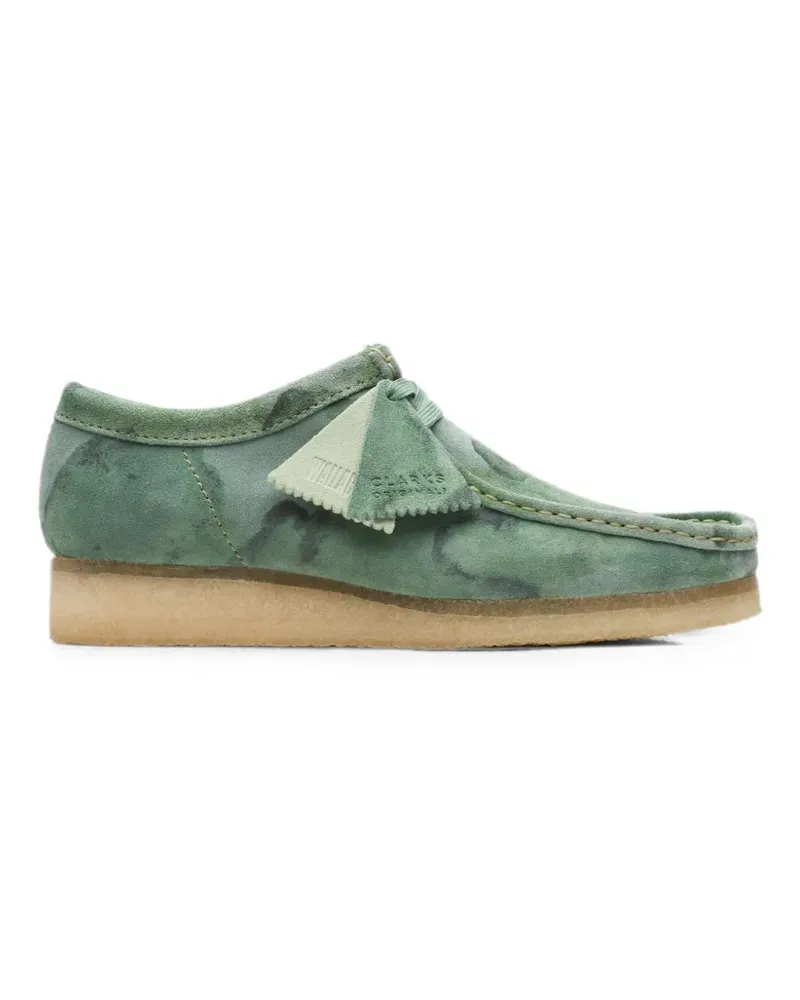 Clarks Wallabee Desert-Boots mit Camouflage-Print - Grün Grün