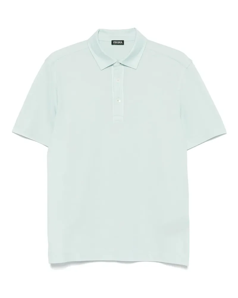 Ermenegildo Zegna Kurzärmeliges Poloshirt - Blau Blau