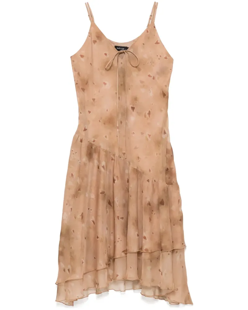 Tout a Coup Gemustertes Kleid - Nude Nude