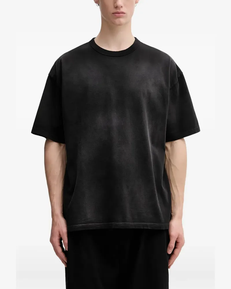 Beams Plus Ausgeblichenes T-Shirt - Schwarz Schwarz