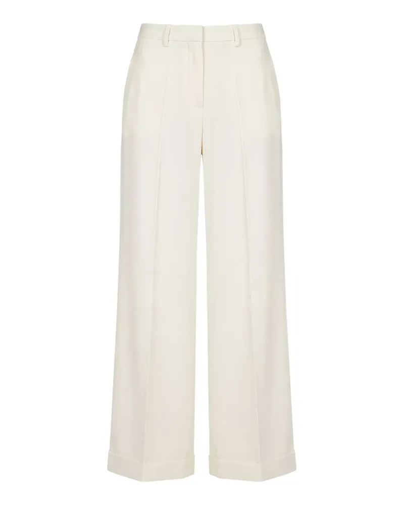 Fabiana Filippi pressed-crease turn-up trousers - Nude Nude