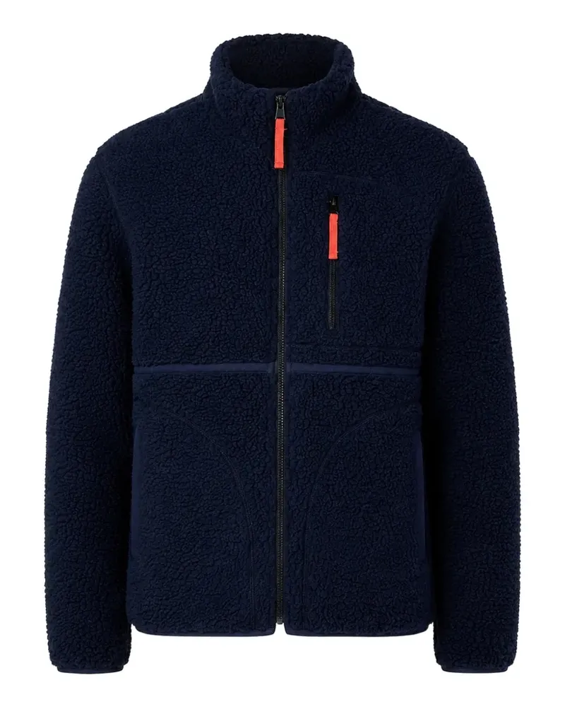 Paul Smith Navy Sherpa-Fleecejacke mit Reißverschluss - Blau Blau