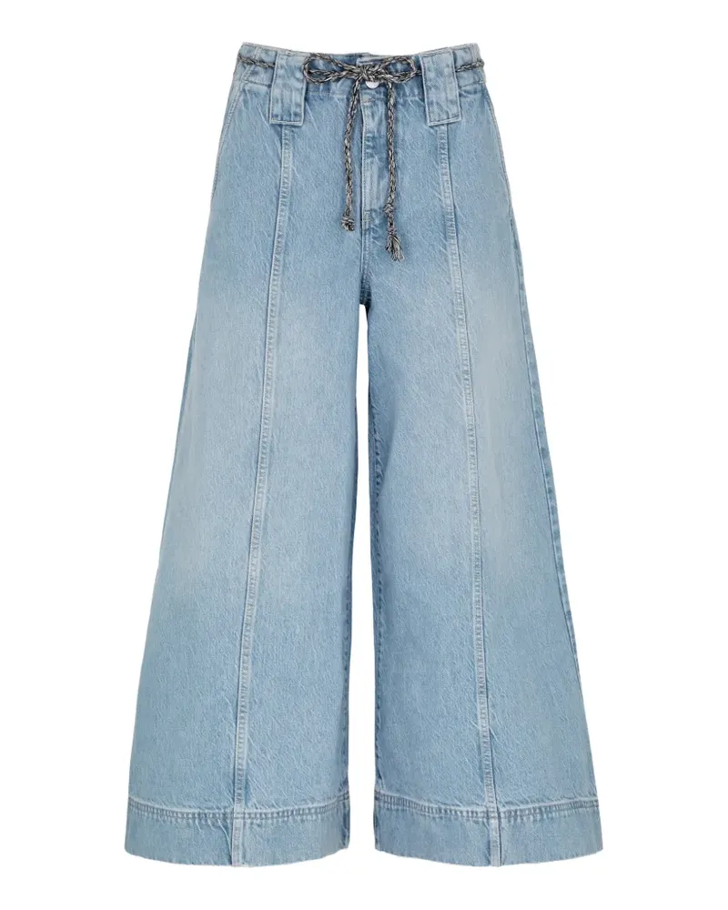 Free People Sheer Luck wide-leg jeans - Blau Blau
