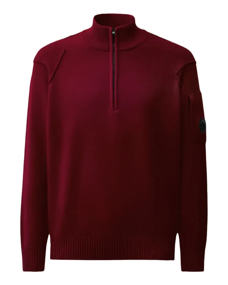 C.P. Company Pullover mit Linsen-Detail - Rot Rot