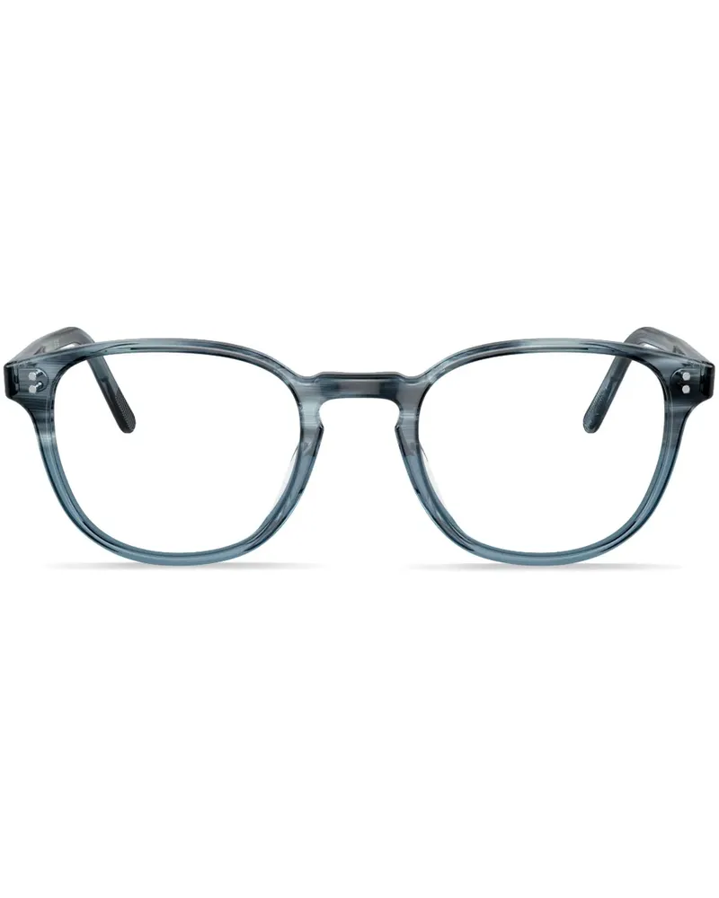 Oliver Peoples Fairmont Brille mit rundem Gestell - Blau Blau