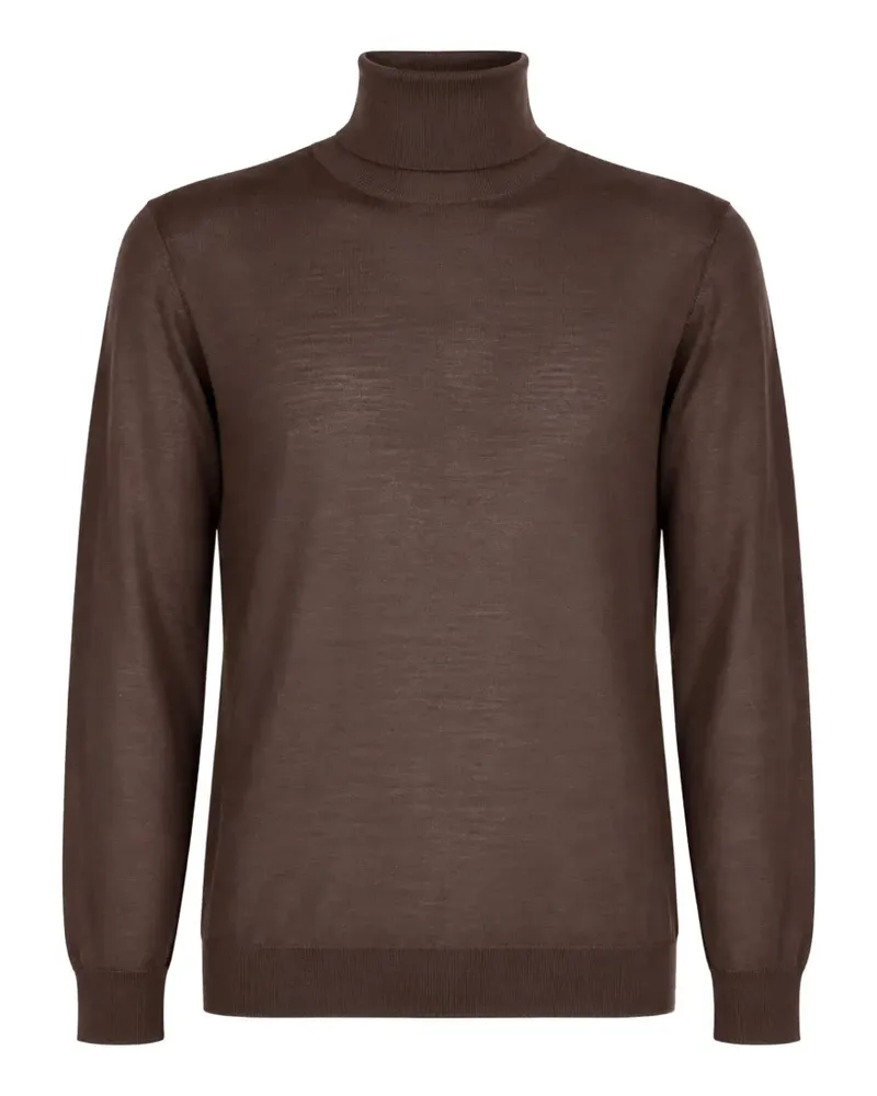 Fedeli Klassischer Rollkragenpullover - Braun Braun