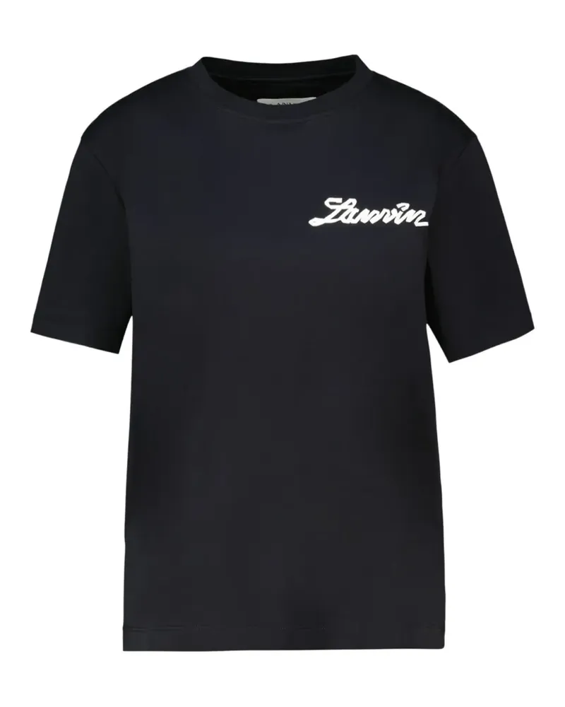 Lanvin logo-print cotton T-shirt - Schwarz Schwarz