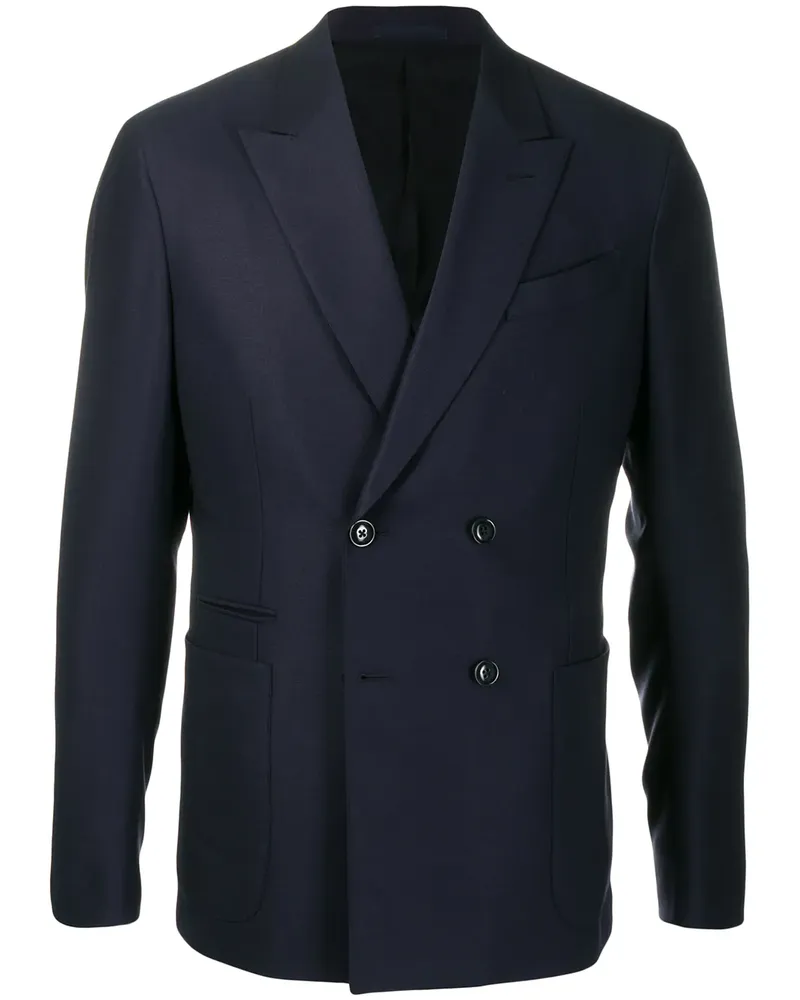 Ermenegildo Zegna Doppelreihiges Sakko - Blau Blau