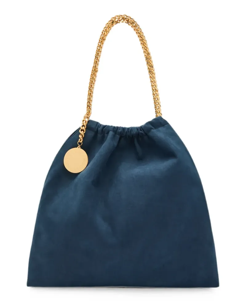 Stella McCartney Falabella chain-link drawstring shoulder bag - Blau Blau