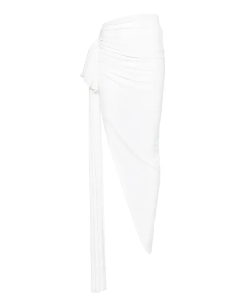 Norma Kamali Diana bow-detail skirt - Weiß Weiß
