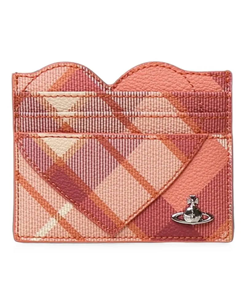 Vivienne Westwood heart-shaped tartan cardholder - Rot Rot