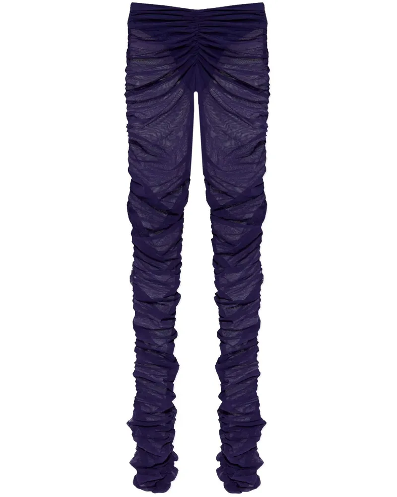 ATTICO Geraffte Leggings - Blau Blau