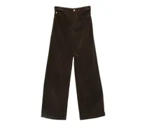 Weite Cordhose - Braun