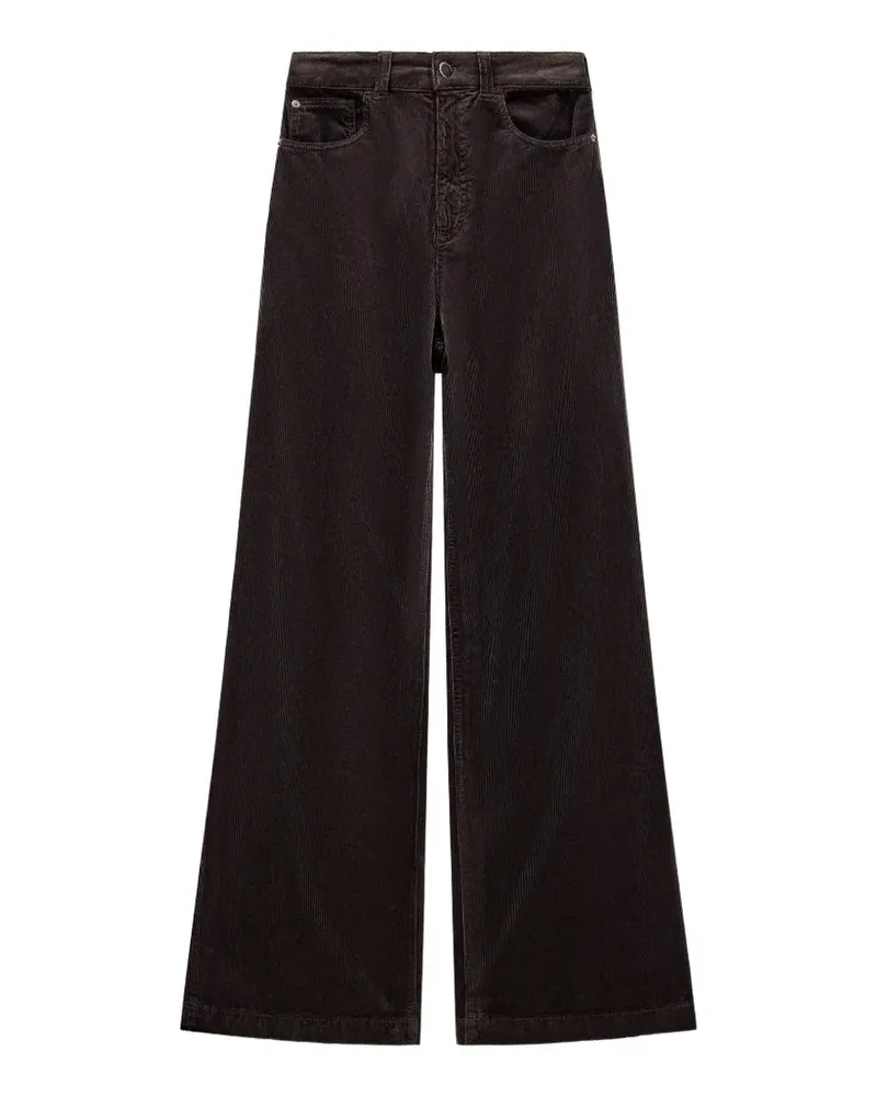 Emporio Armani Weite Cordhose - Braun Braun