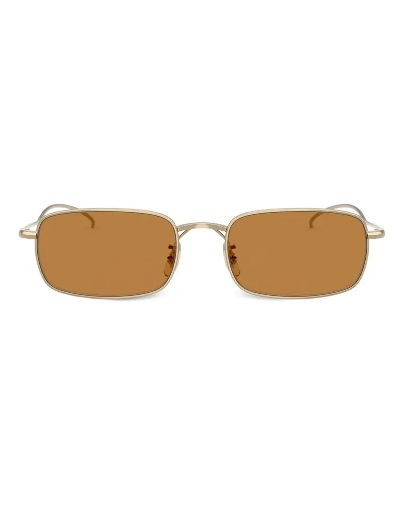 Oliver Peoples Sonnenbrille mit eckigem Gestell - Gold Gold