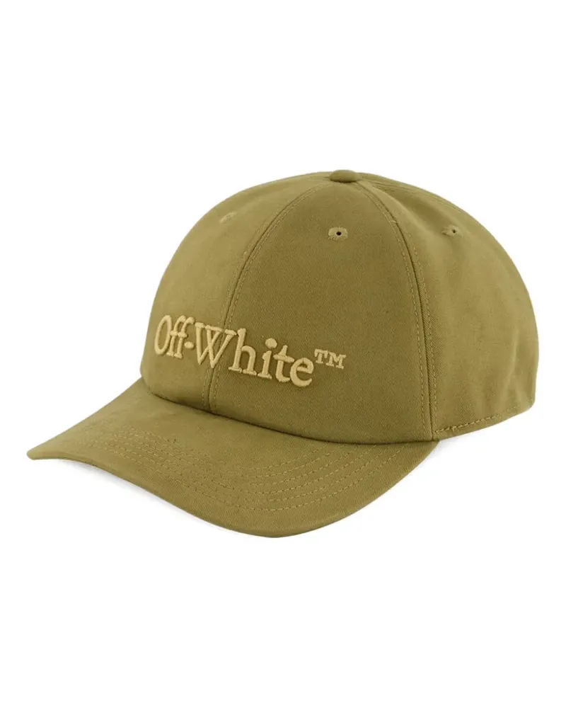 OFF-WHITE embroidered drill baseball cap - Grün Grün