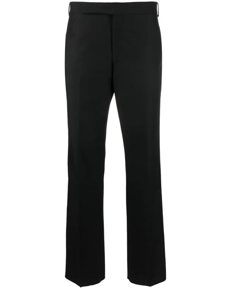 LARDINI Tapered-Hose mit Bügelfalten - Schwarz Schwarz