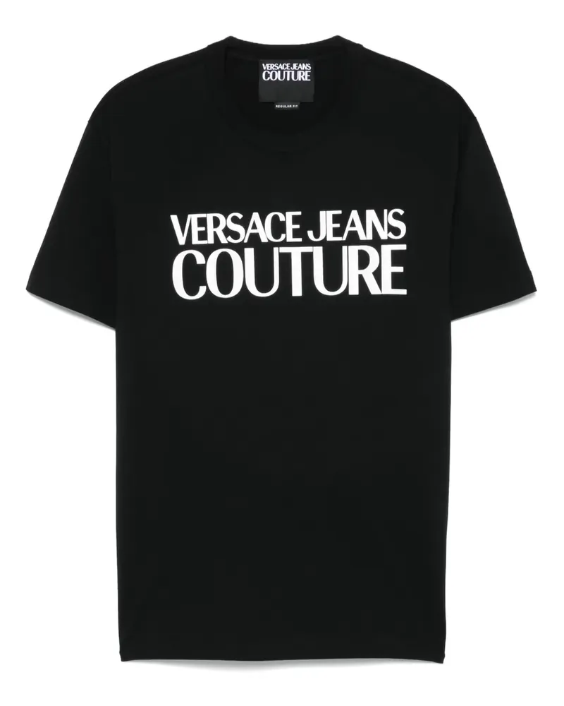 Versace Jeans T-Shirt mit Logo - Schwarz Schwarz