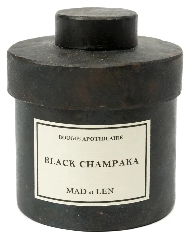 MAD et LEN Black Champaka' Kerze - Schwarz Schwarz