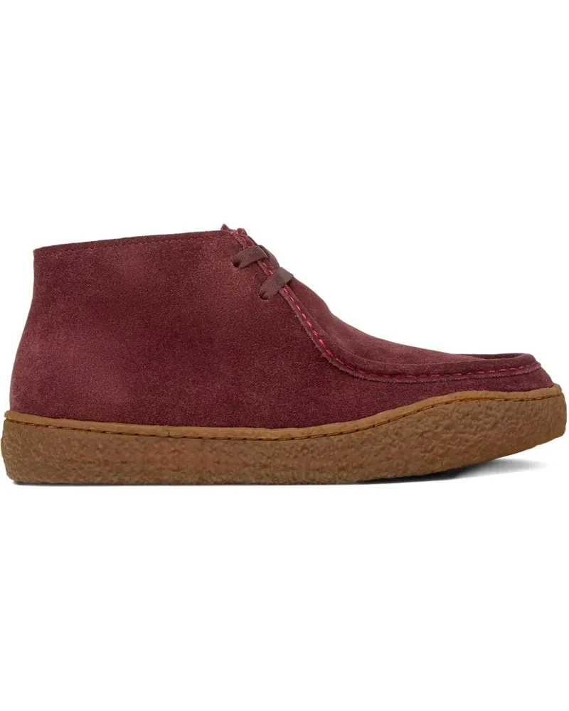 Camper Peu Terreno Schnürstiefel aus Wildleder - Rot Rot