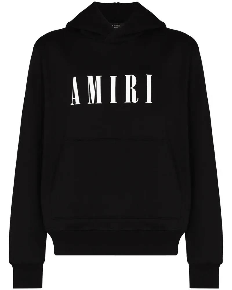 Amiri Hoodie mit Logo-Print - Schwarz Schwarz