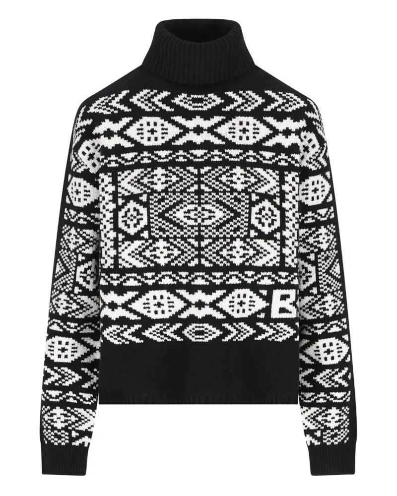 Bogner Nadin roll-neck patterned sweater - Schwarz Schwarz
