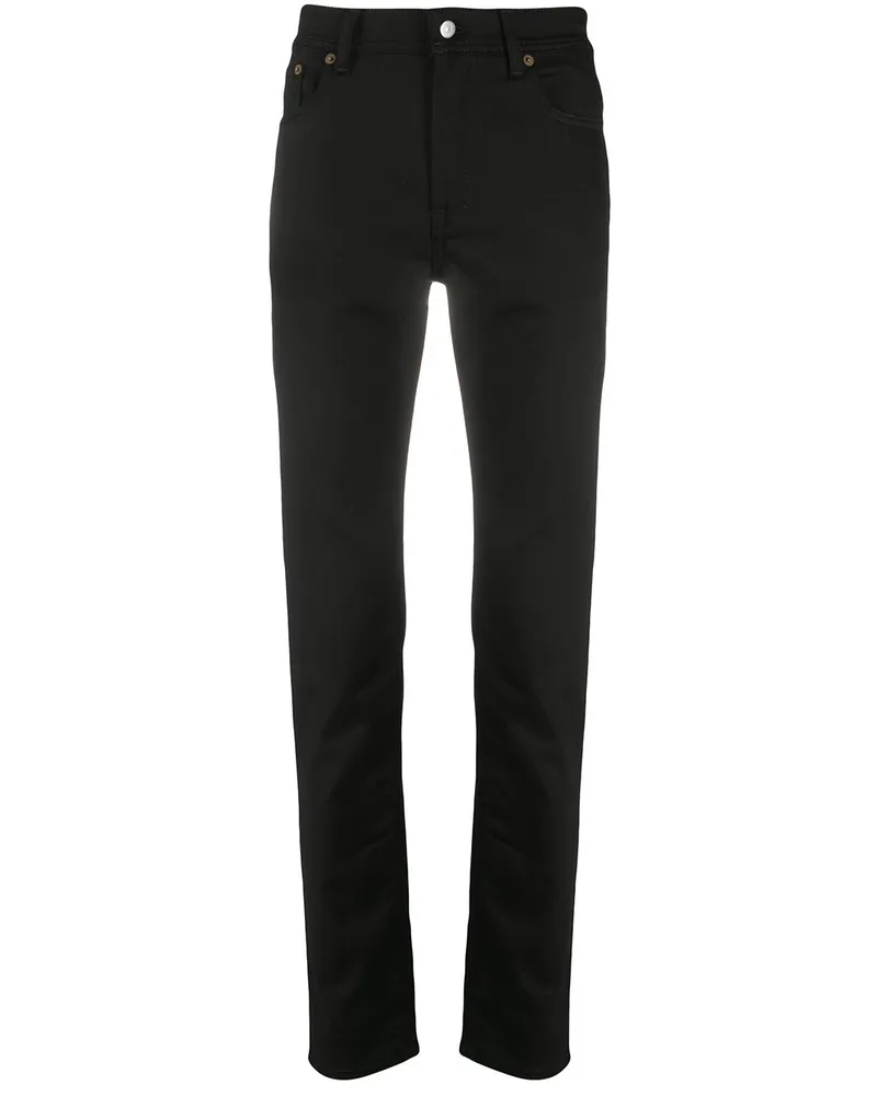 Acne Studios Schmale 'North' Jeans Schwarz