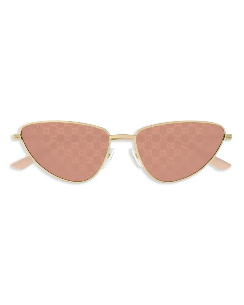 Gucci Sonnenbrille mit Cat-Eye-Gestell - Gold Gold