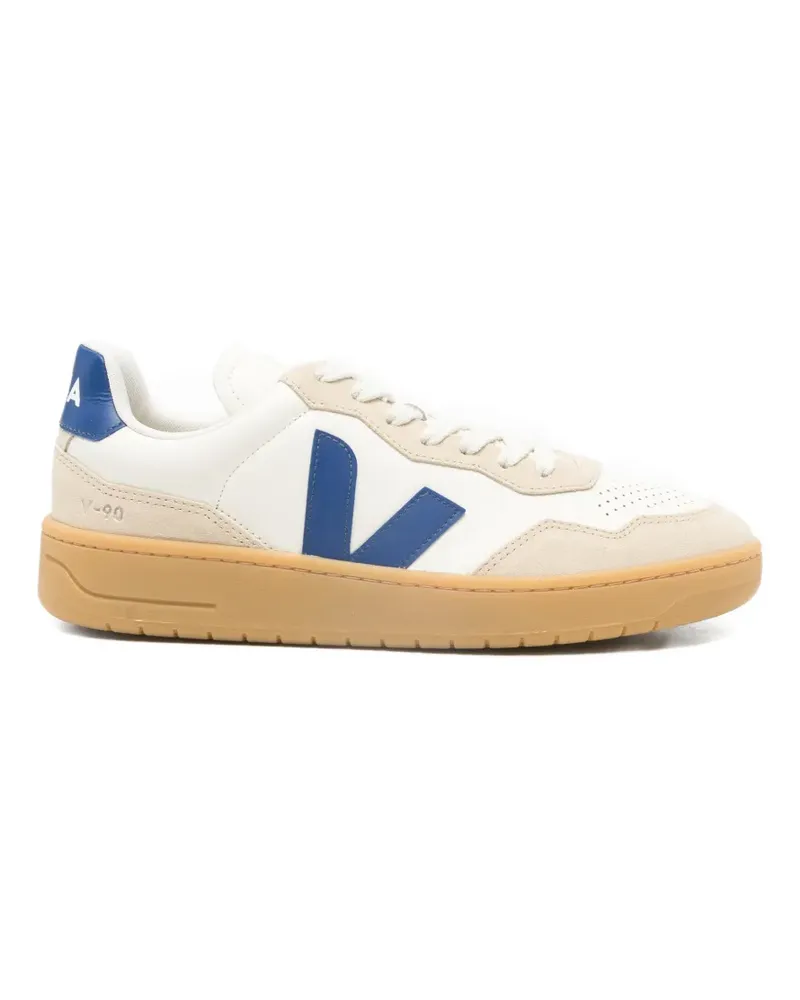 VEJA V90 O.T. leather panelled sneakers - Nude Nude