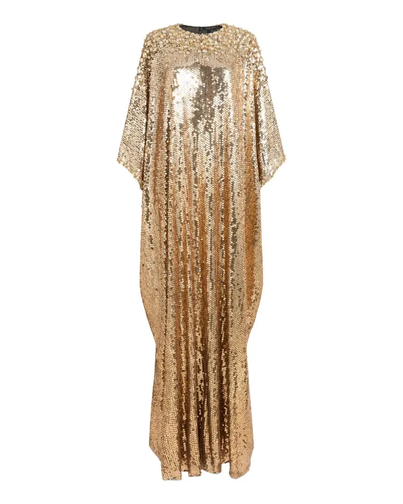 Jenny Packham FONTAINE Maxikleid mit Pailletten - Gold Gold