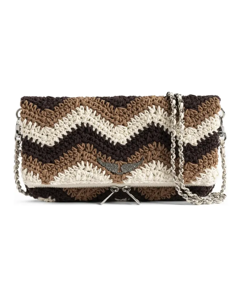 Zadig & Voltaire Rock Macrame cross body bag - Braun Braun