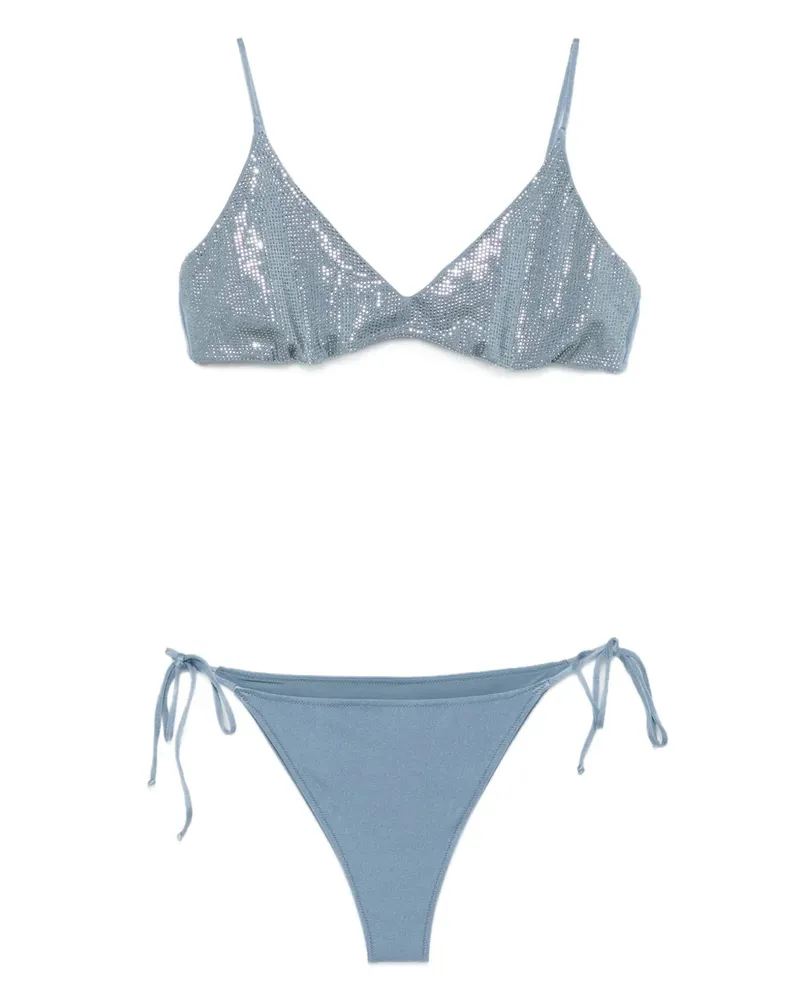 MC2 Saint Barth Klassisches Triangel-Bikinioberteil - Blau Blau