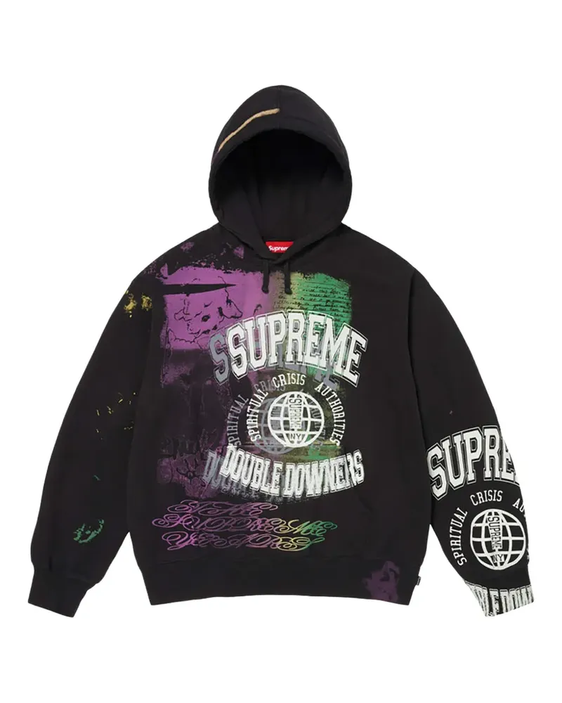 Supreme Being Hoodie mit grafischem Print - Schwarz Schwarz