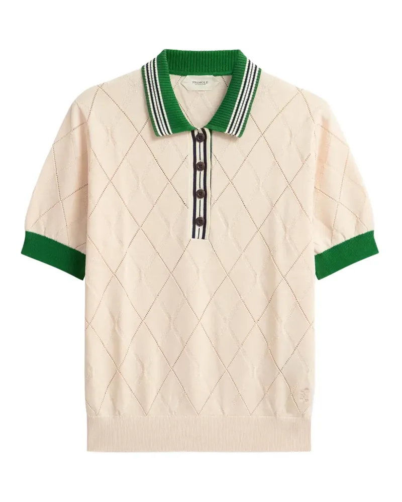 Pringle of Scotland Argyle Poloshirt - Nude Nude
