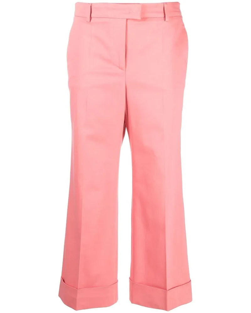 Alberto Biani Elegante Cropped-Hose Rosa