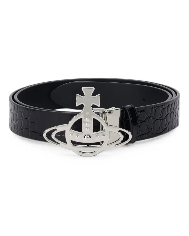 Vivienne Westwood croc-effect belt - Schwarz Schwarz