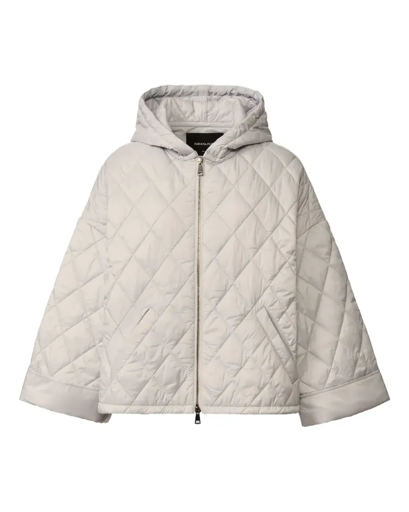 Fabiana Filippi quilted hooded jacket - Grau Grau