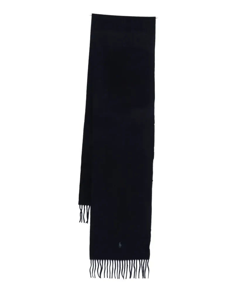 Ralph Lauren fringed cashmere scarf - Blau Blau