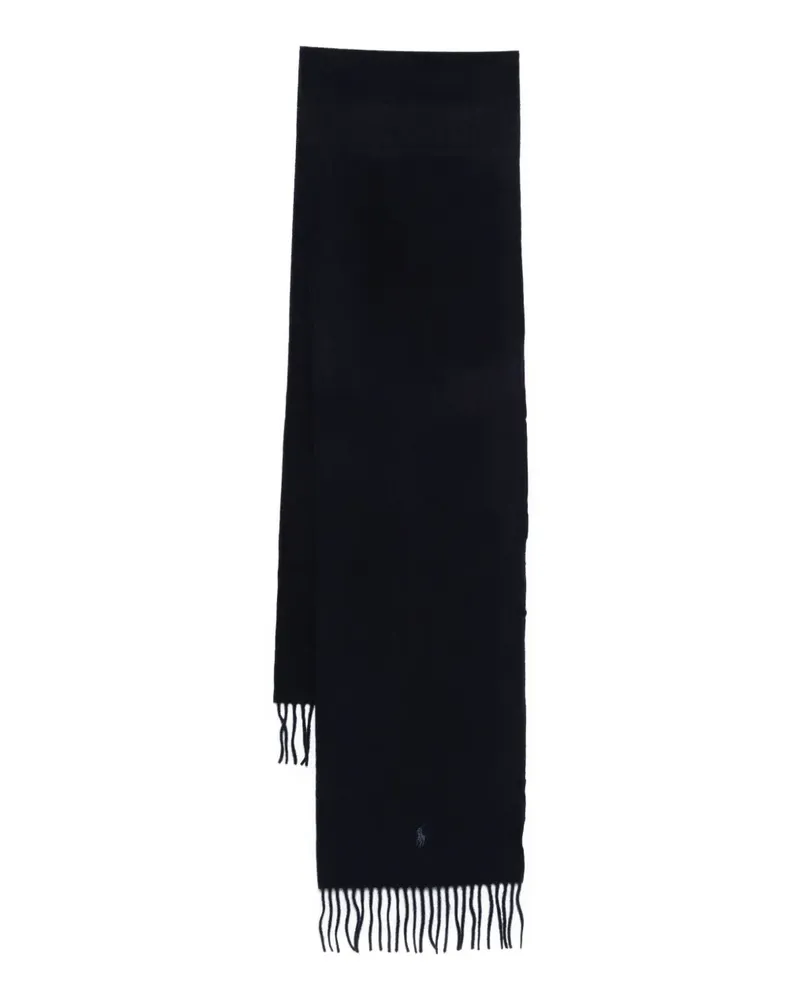 Ralph Lauren fringed cashmere scarf - Blau Blau
