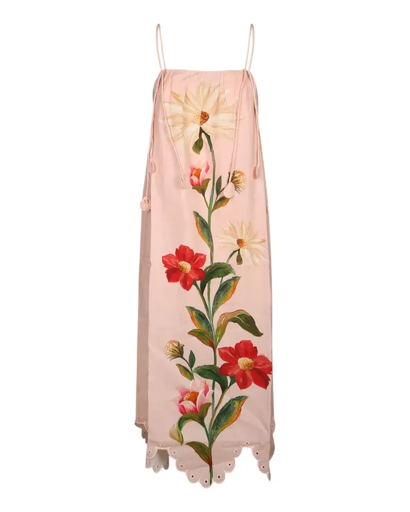 Barbour Farm Rio floral-print scalloped-hem dress - Rosa Rosa