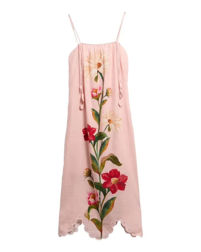 Barbour Farm Rio Kleid mit Blumen-Print - Rosa Rosa