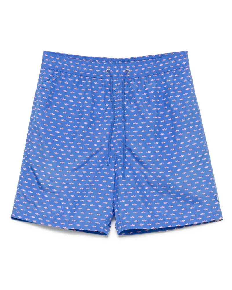 Paul & Shark Badeshorts mit Print - Blau Blau