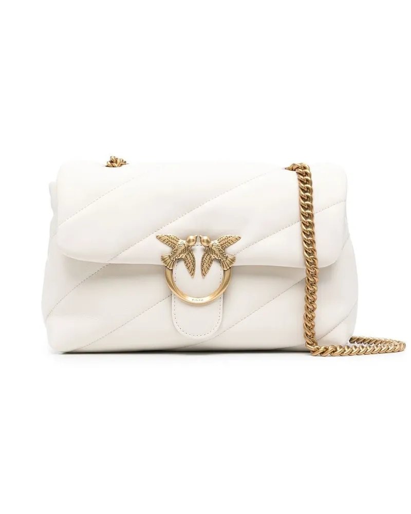 Pinko Love Classic Puff Umhängetasche - Weiß Weiß