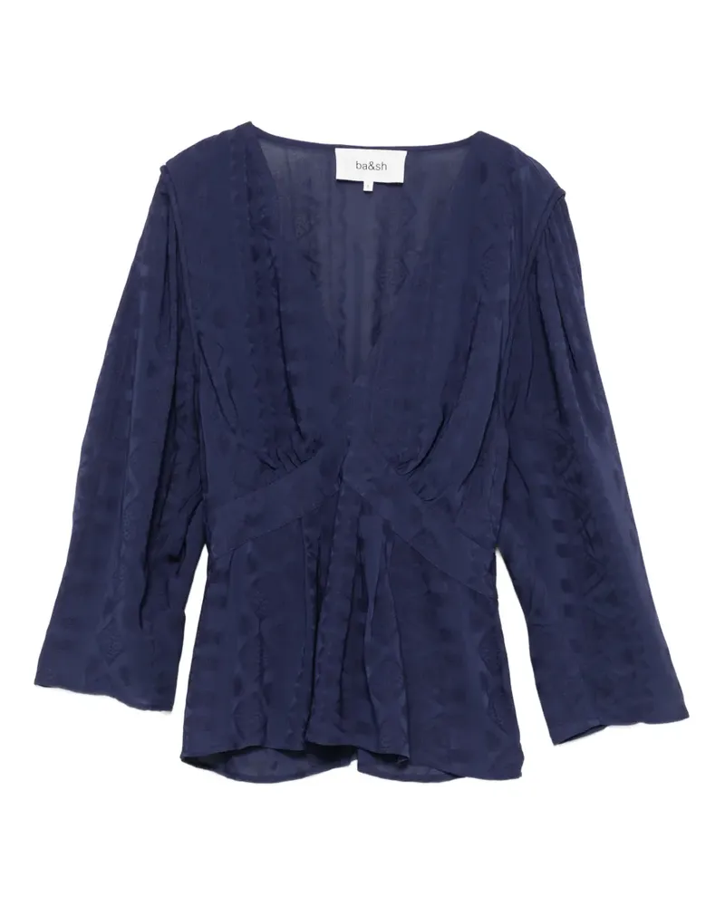 ba&sh Oberteil mit V-Ausschnitt - Blau Blau