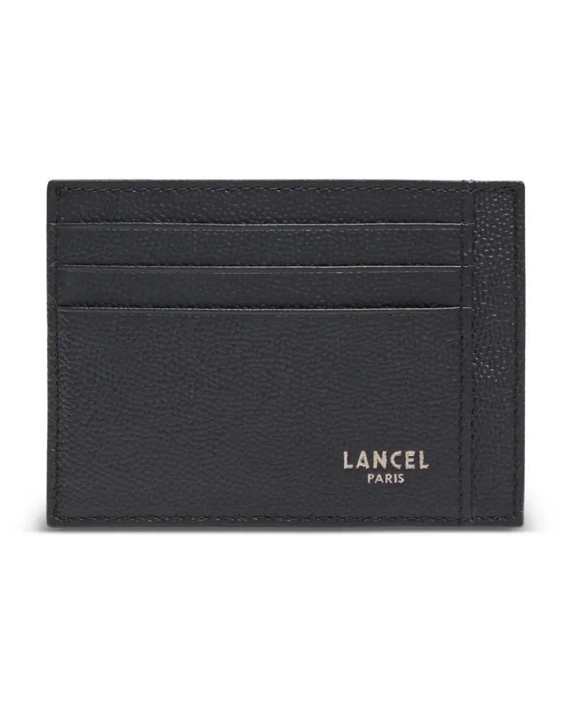 Lancel Leon Kartenetui aus gekörntem Leder - Schwarz Schwarz