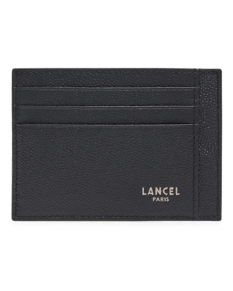 Lancel Leon Kartenetui aus gekörntem Leder - Schwarz Schwarz