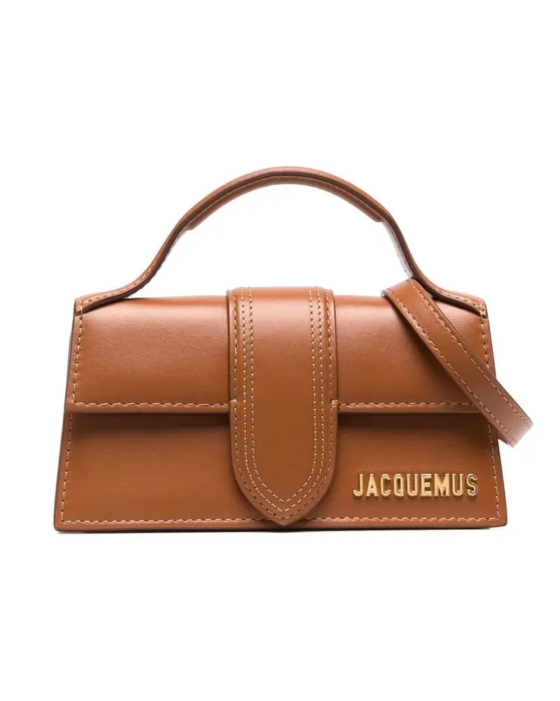 Jacquemus Mini-Tasche mit Logo-Schild - Braun Braun
