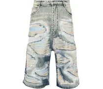 Chrome Stud Jeans-Shorts
