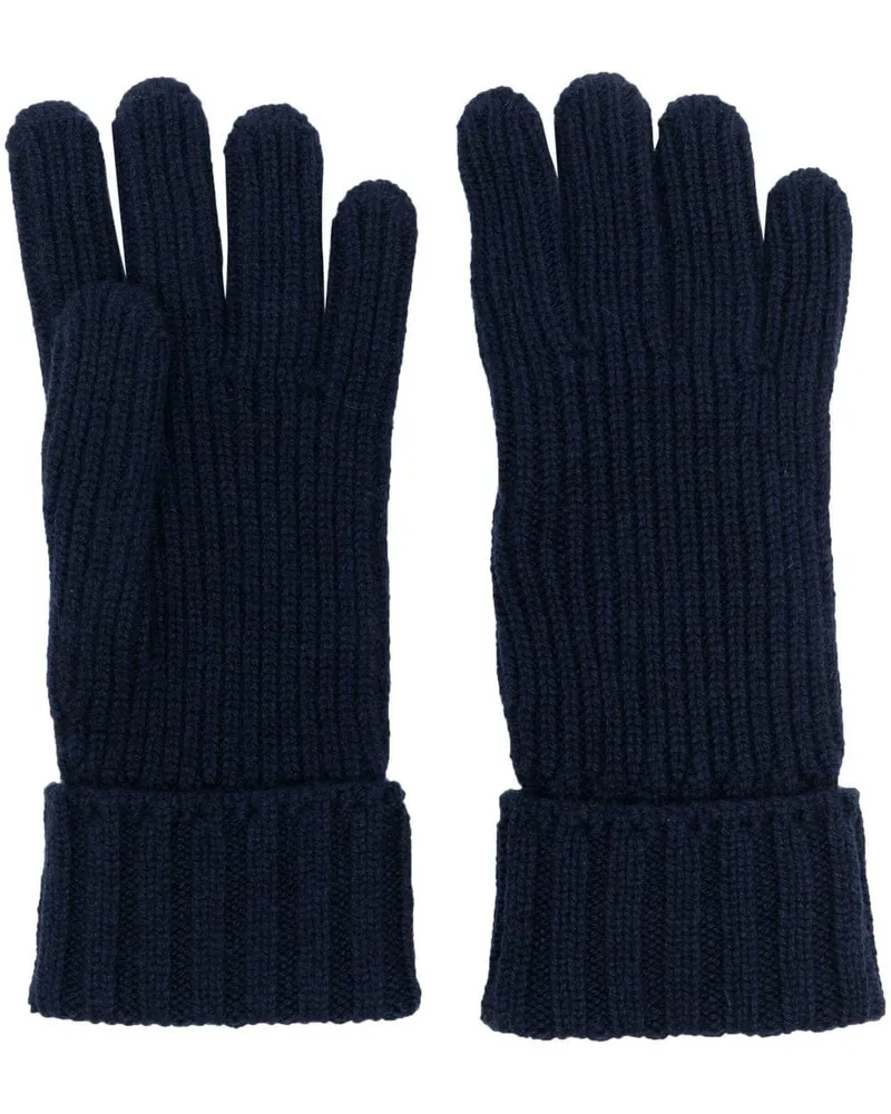 Woolrich Handschuhe aus Kaschmir Blau